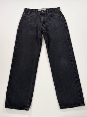 Levis 550 Black Jeans Mens 34x32 (Fits 32x30) Relaxed Fit Tapered Leg Denim Y2K